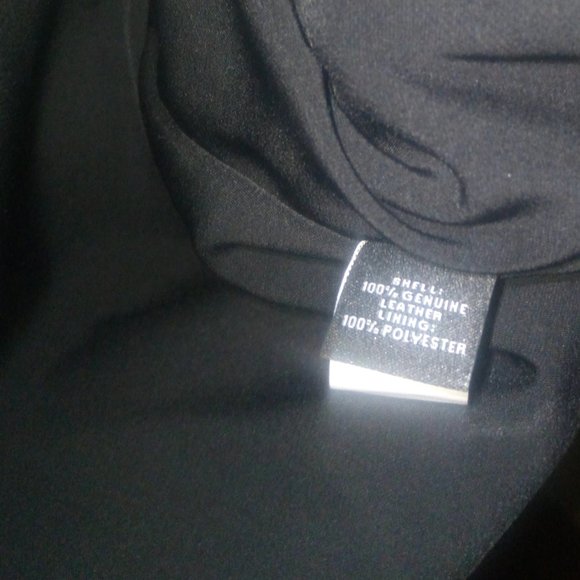 Neiman Marcus The Leather Collection Moto Jacket Sz L - Picture 14 of 15